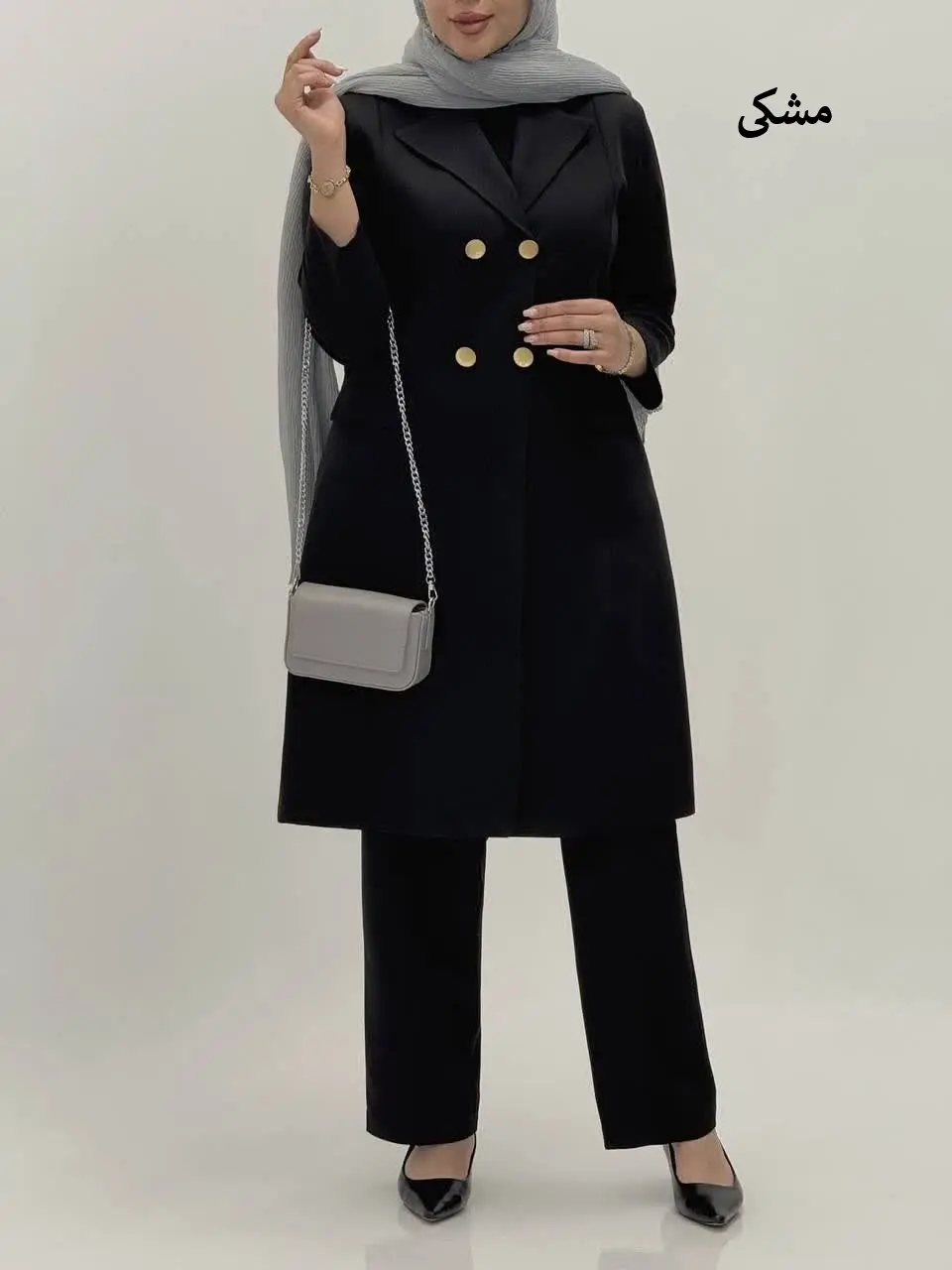 3583-مانتو شلوار اداری فیونا